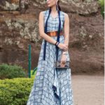 PATLANI TURN IN designer full length gown for home and casual wear