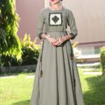 PATLANI Designer Rayon Gowns designer for home and casual wear