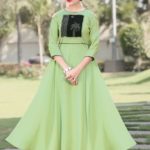 PATLANI Designer Rayon Gowns designer for home and casual wear