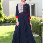PATLANI Designer Rayon Gowns designer for home and casual wear