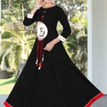 PATLANI Designer Rayon Gowns designer for home and casual wear