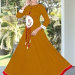 PATLANI Designer Rayon Gowns designer for home and casual wear
