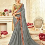 PATLANI KALISTA BLOSSOM designer saree for festive and wedding wear