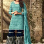 PATLANI GLAMOUR 52001 designer kurti with heavy plazo for festive and wedding wear