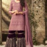 PATLANI GLAMOUR 52001 designer kurti with heavy plazo for festive and wedding wear